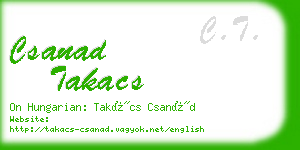 csanad takacs business card